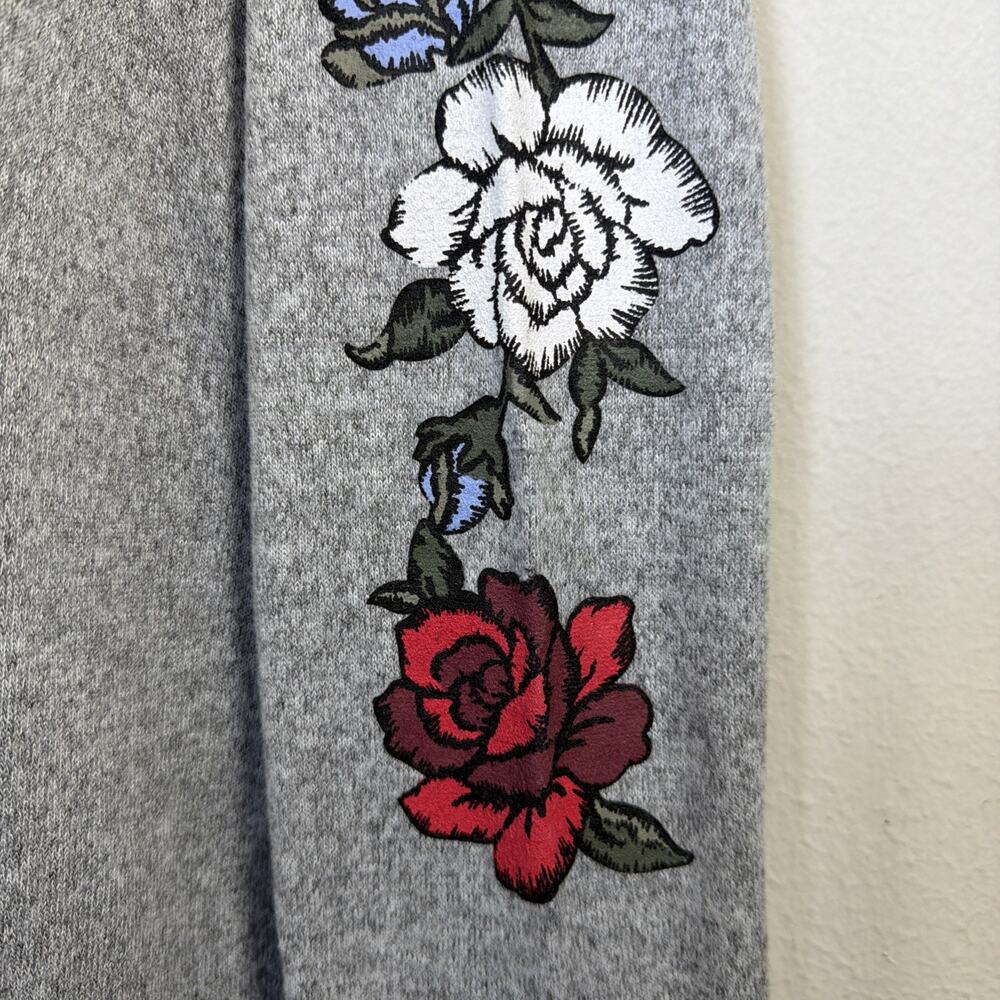 Bobbie Brooks women sweater dress grey large bohemian western romantic cottage - Picture 6 of 13